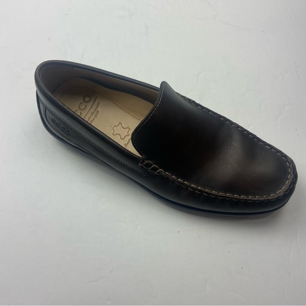 ECCO Mens‎ Classic Moc 2 Chocolate Brown Loafer Size US 6.5 M EU 40